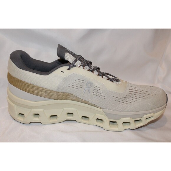 ON CLOUD MEN CLOUDMONSTER 2 ATHLETIC RUNNING SHOES CREAM ICE NIB